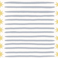 Nursery Stripes and Stars - Grey and Yellow papiers peint