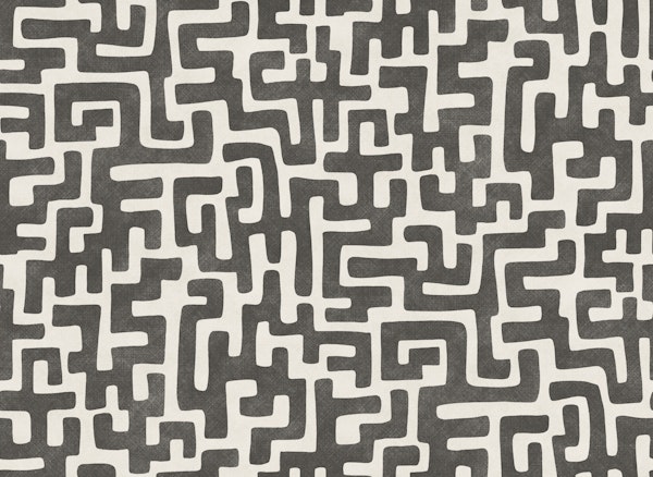 geometric ink strokes - black and white