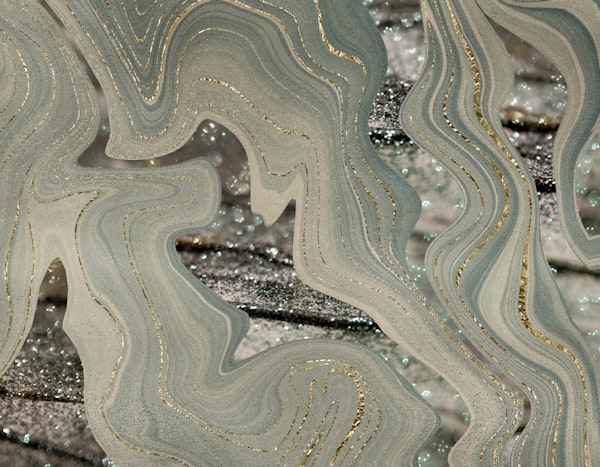 Liquid Marble Wave Glitter Glam 1