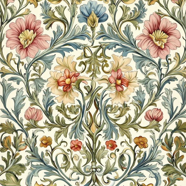 Ornate Botanical Bliss - William Morris Style