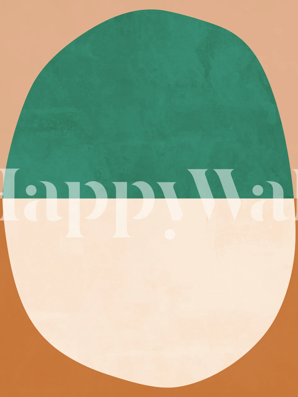 Minimalist Art Retro Style tapet i et rum