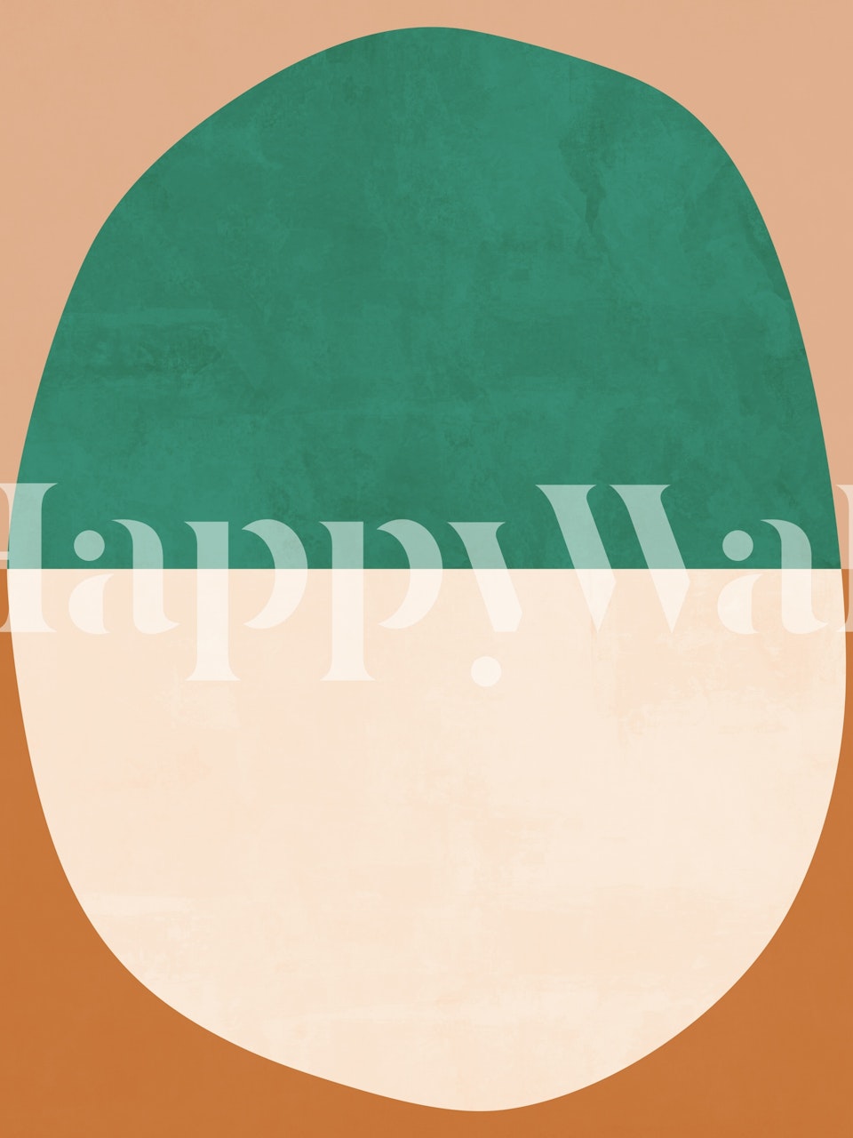 Ταπετσαρία Minimalist Art Retro Style σε ένα δωμάτιο