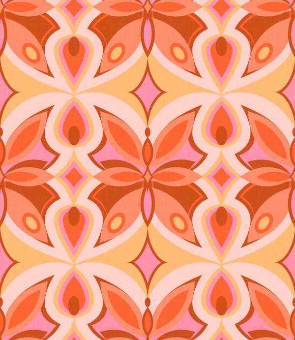 Vibrant 70s Butterfly