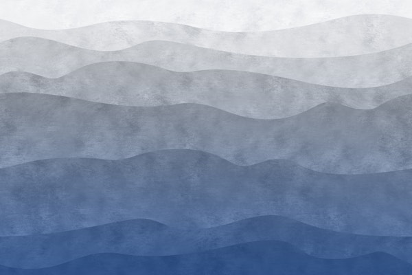Calm Mountain Waves blue