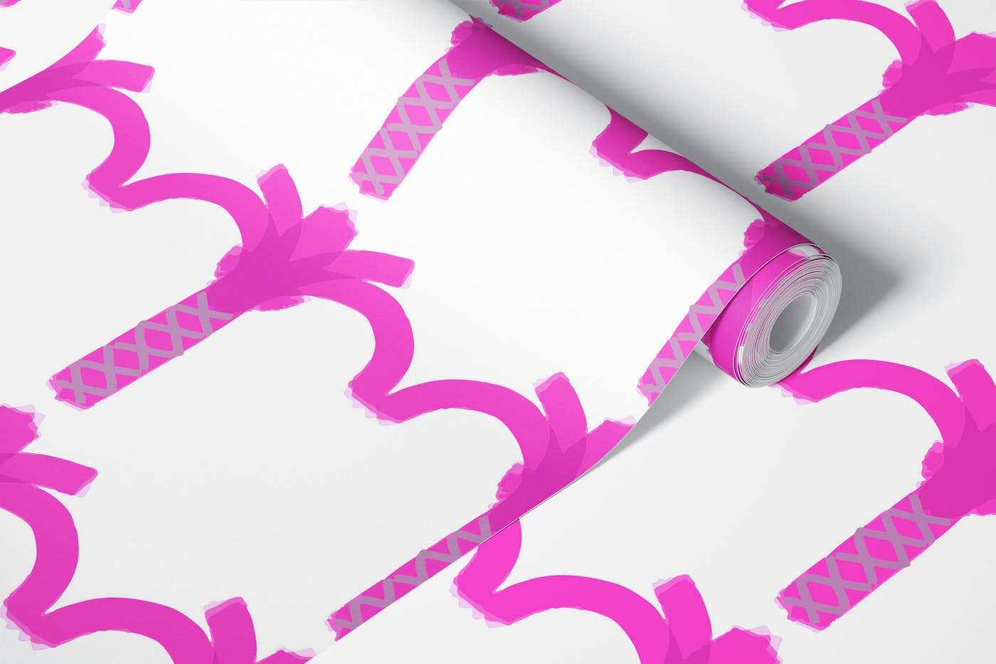 Pink Palm Trees wallpaper roll