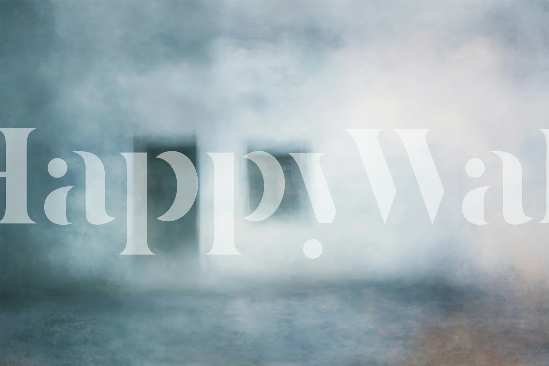 Misty Urban Escape wallpaper design