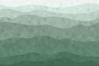 Calm Mountain Waves green behang