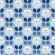 Modern Retro Florals Blue