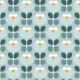 Modern Retro Florals Green