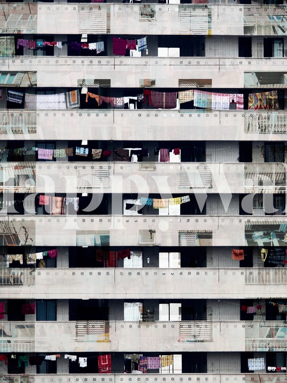 ταπετσαρία Windows Pattern VII σε ένα δωμάτιο