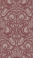 M Folk octopus damask mauve red wallpaper
