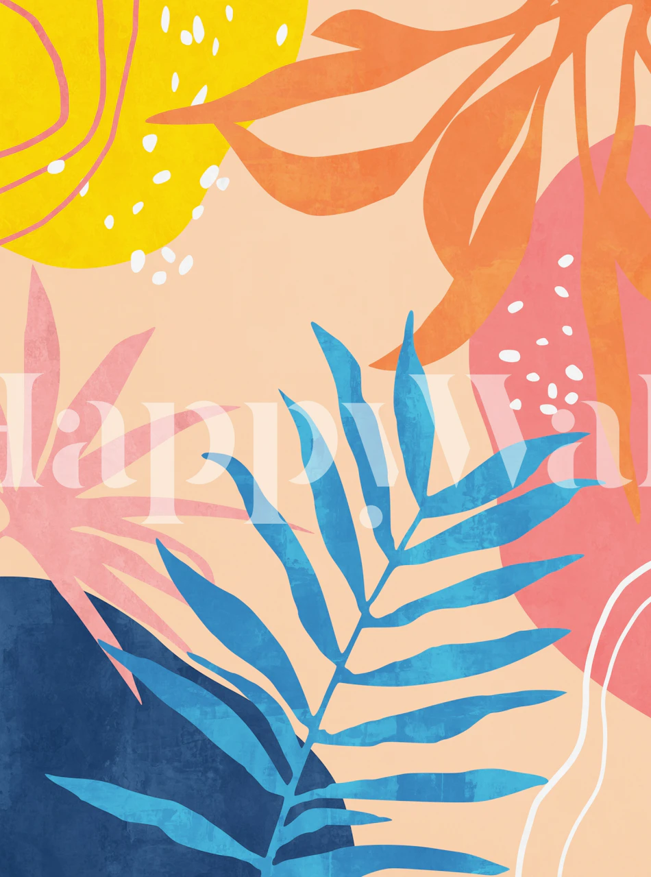 Tropical Breeze Scene tapet i en rumsmiljö