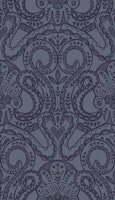 M Folk octopus damask midblue wallpaper