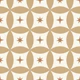 Geometric Circles and Stars Neutral Pattern