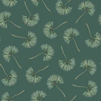 Botanical Palm Breeze green tapet