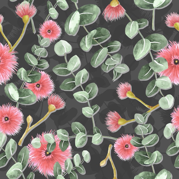 Blossoming Eucalyptus Delight black