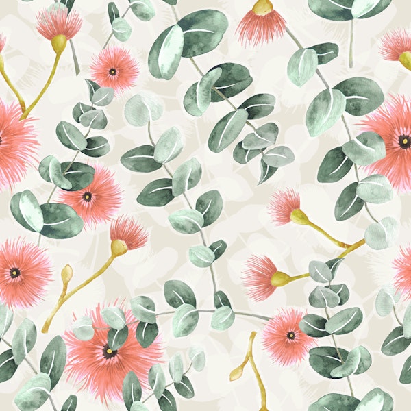 Blossoming Eucalyptus Delight beige