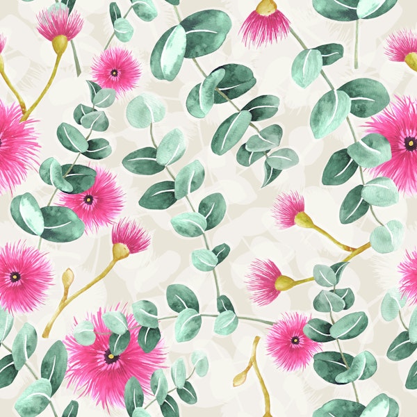 Blossoming Eucalyptus Delight pink