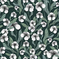 Wild White Flowers tapet