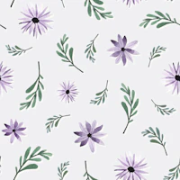 Lilac Floral Elegance papel de parede