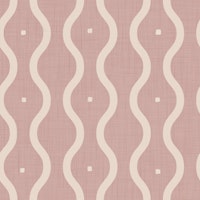 Mid Century Wavy Stripes Dusty Rose behang