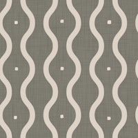 Mid Century Wavy Stripes Taupe behang