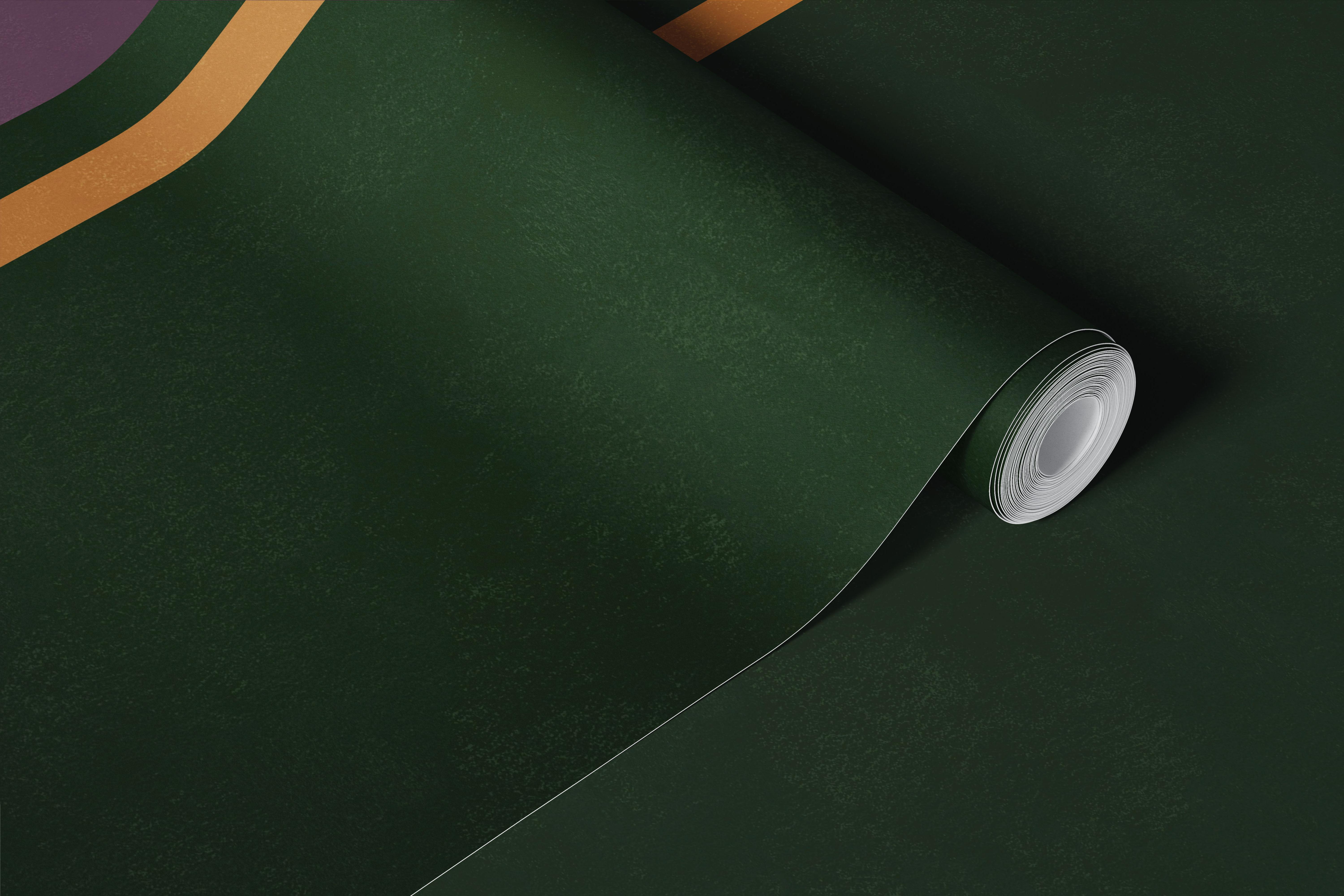 Vertical stripes in plum, green, and orange colors wallpaper