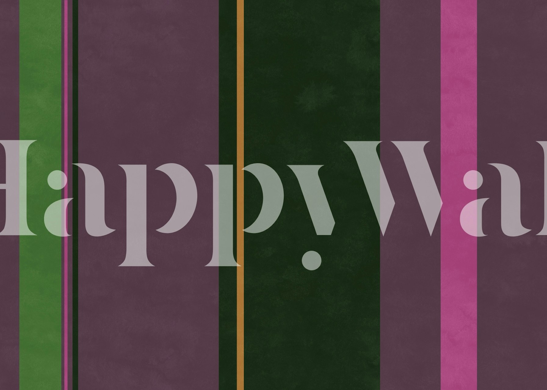 Vertical stripes in plum, green, and orange colors wallpaper