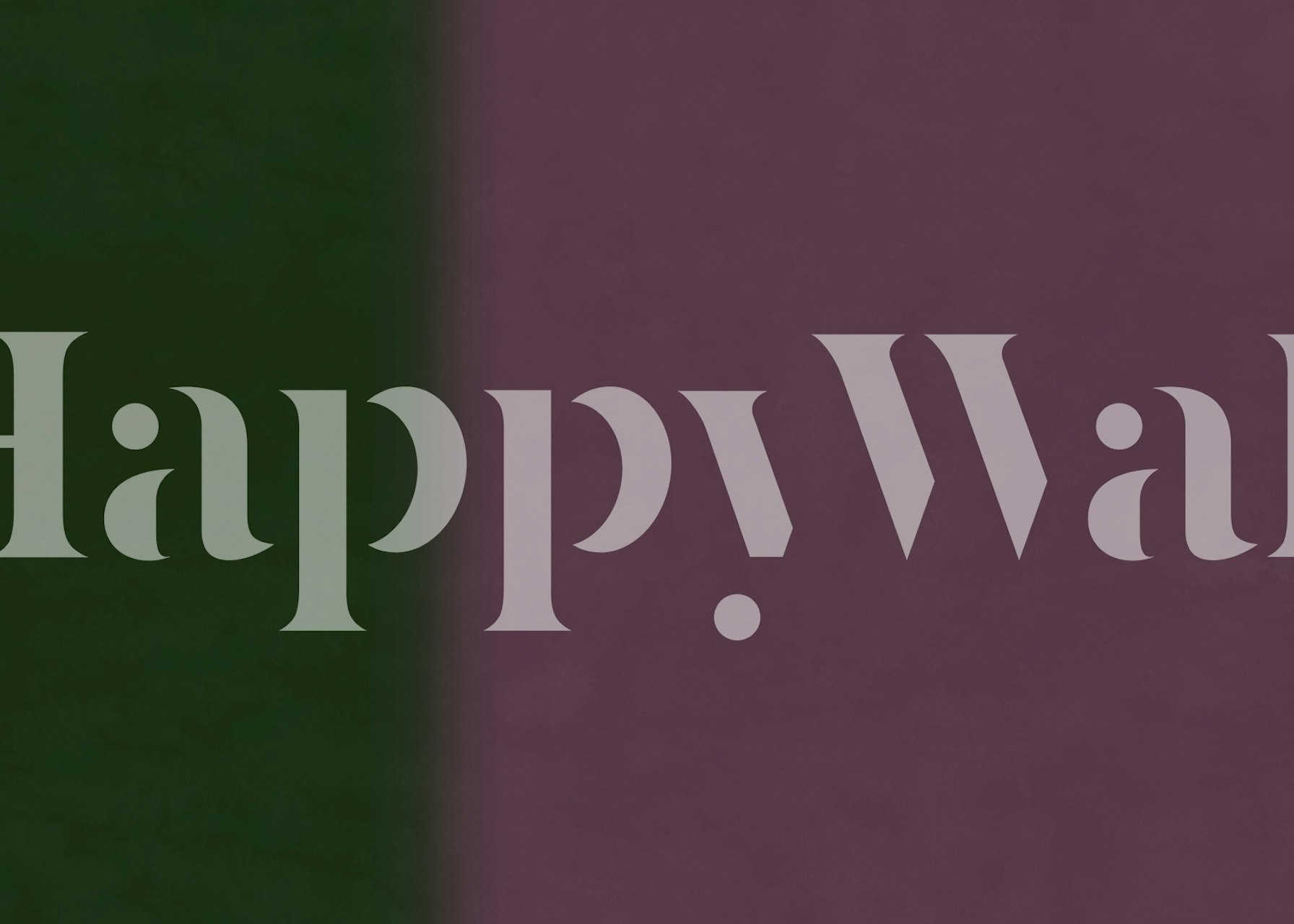 Fading striped pattern in dark green and purple wallpaper