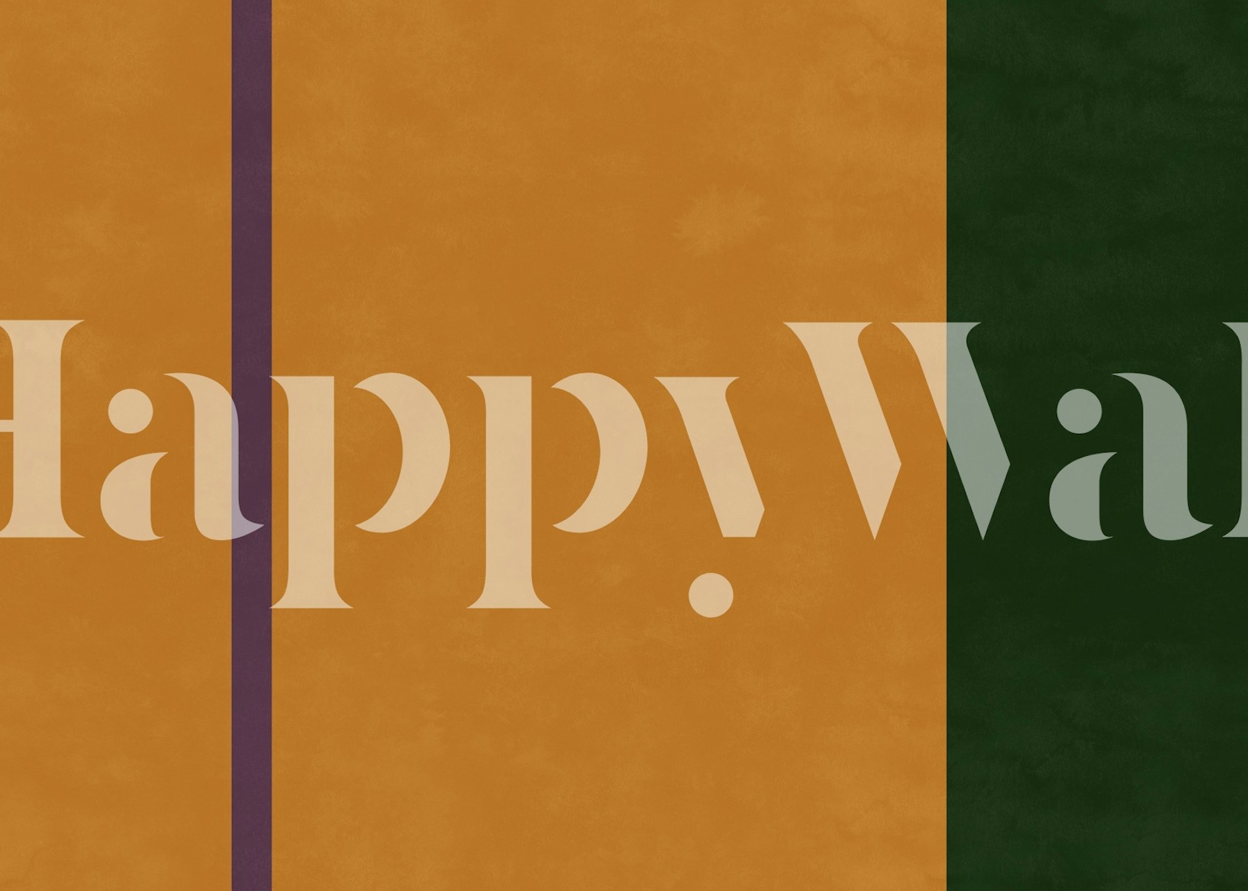 Burnt Gold Field wallpaper displayed in a room