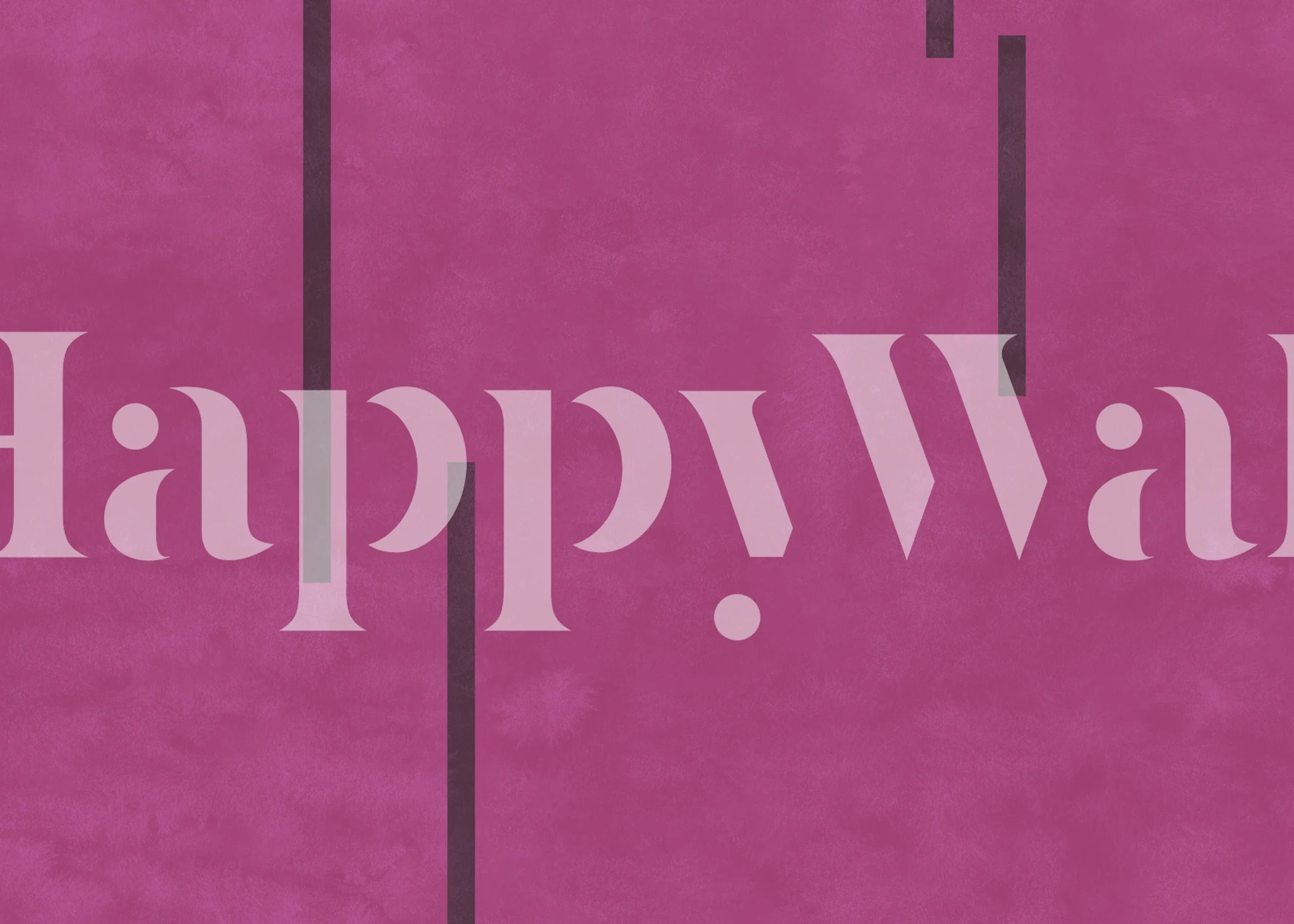 Pink Retro Drop wallpaper design in a room