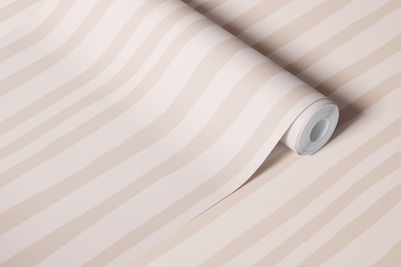 Smooth Stripe Soft Beige wallpaper roll