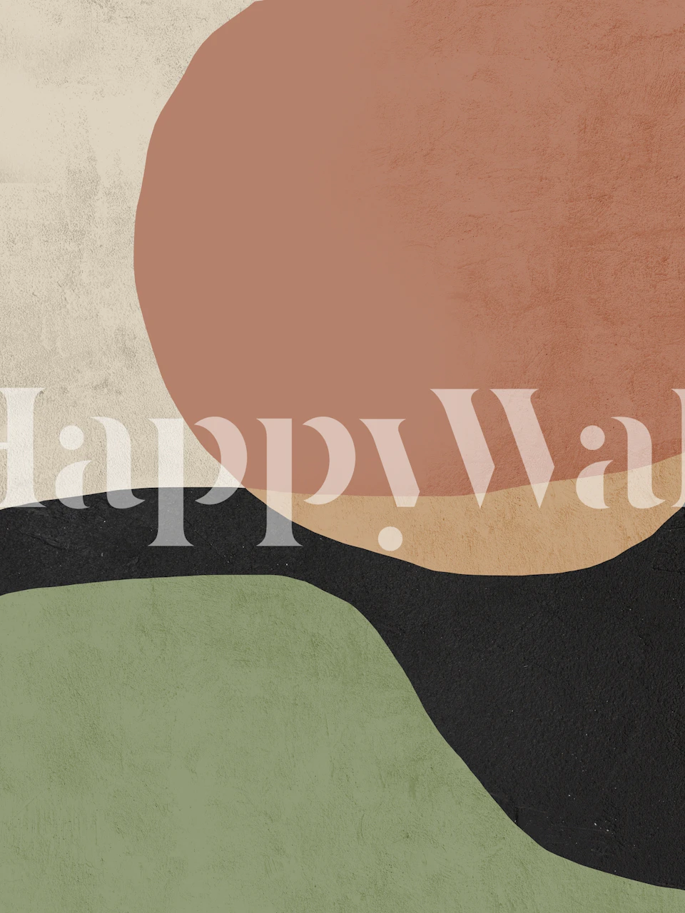 Abstract wallpaper with earthy tones in brown, green, and black