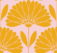 Pink and Yellow Daisies 2 - Large ταπετσαρία