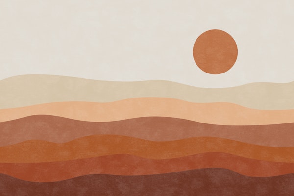 Mountain Waves Sunset