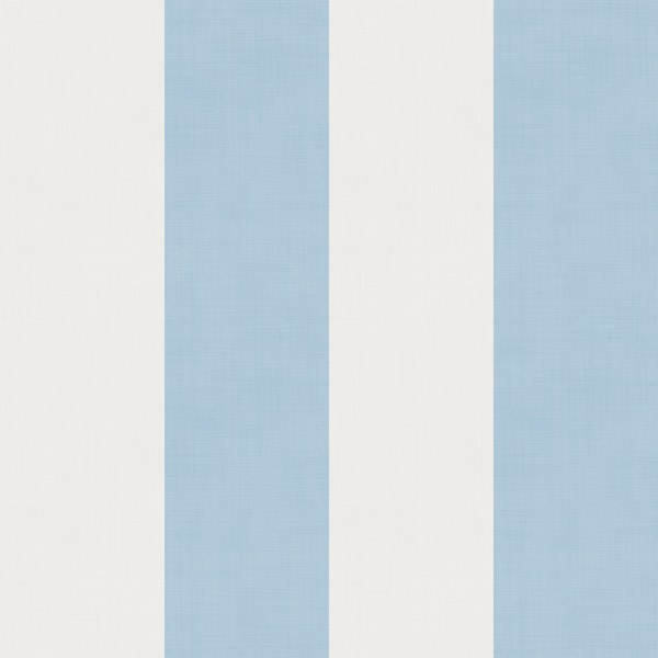 Large Cloud Dancer White and Sky Blue Stripes