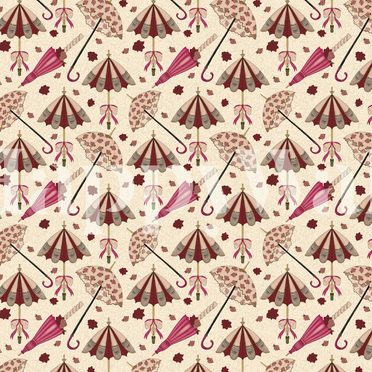 Lacebound Shade Cream tapetti huoneessa