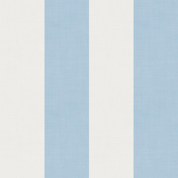 Small Cloud Dancer White and Sky Blue Stripes