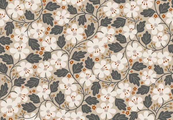 autumn flowers - earth tones - light