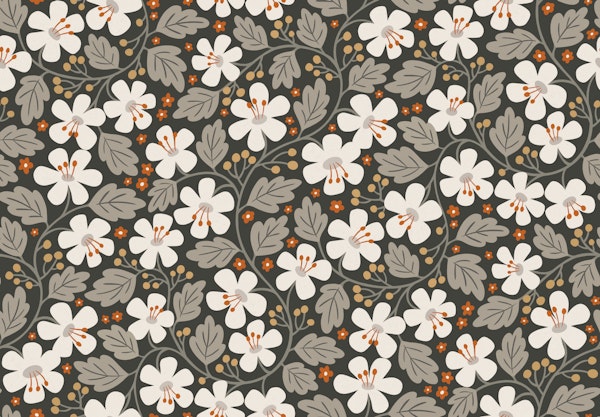 autumn flowers - earth tones - dark