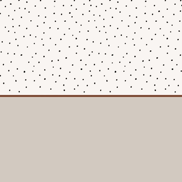 Neutral Dotty Charm Half Wall