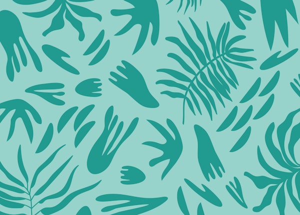 Teal Botanical Breeze