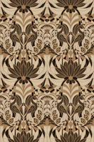 Nouveau Peacock – Warm Sepia tapete