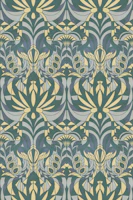 Nouveau Peacock - Sage Mist tapete