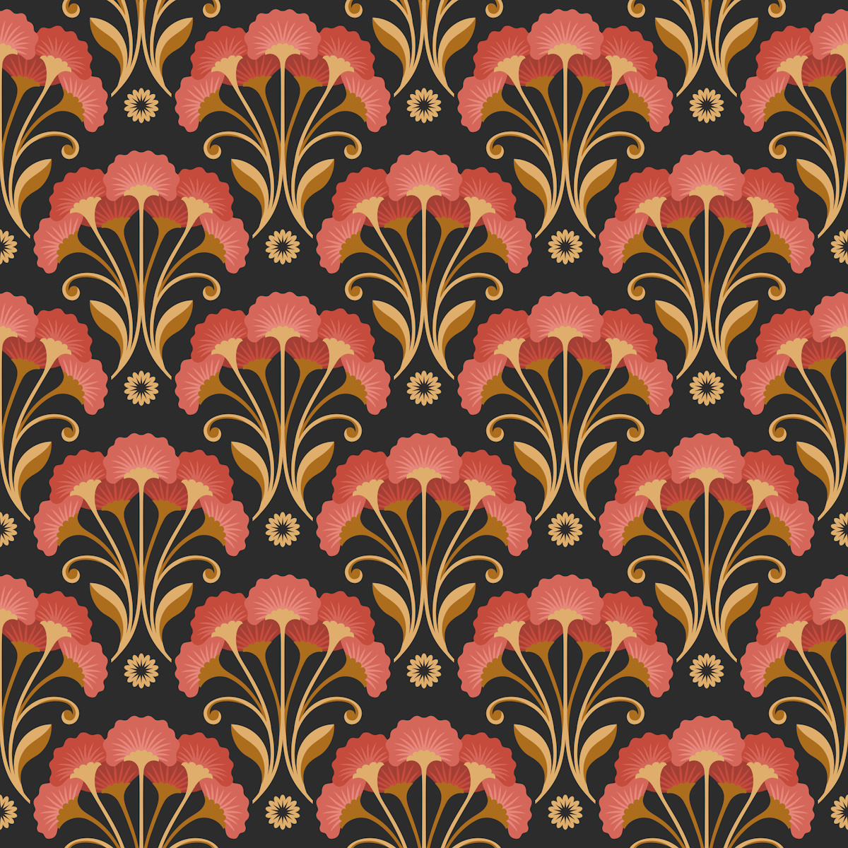 redflowerpattern