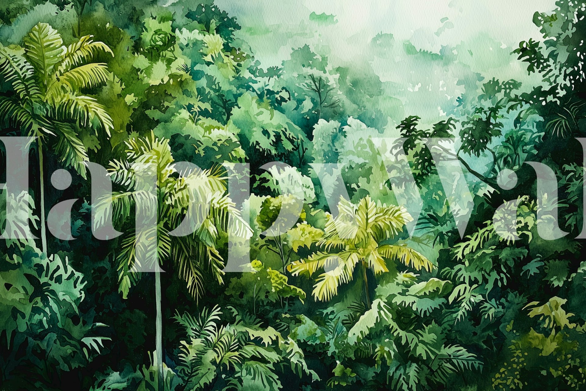 Vibrant Rainforest Escape u prostoriji