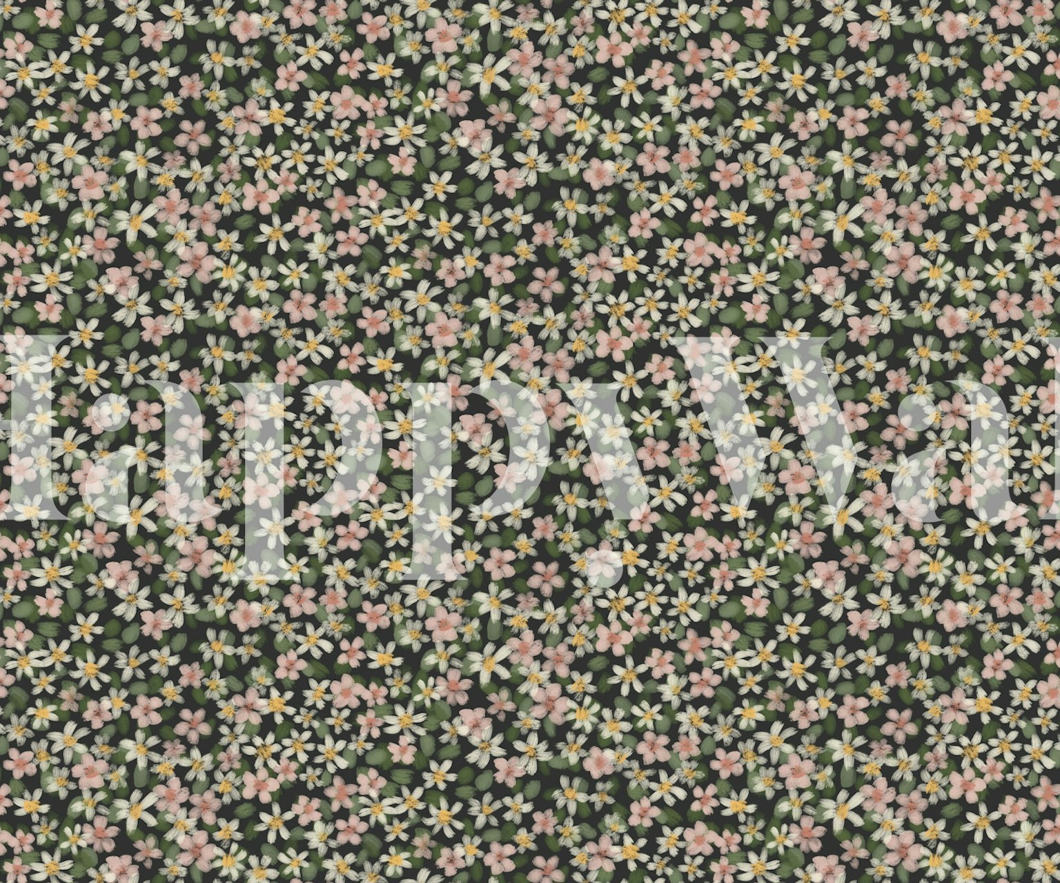 Design floreale in una stanza