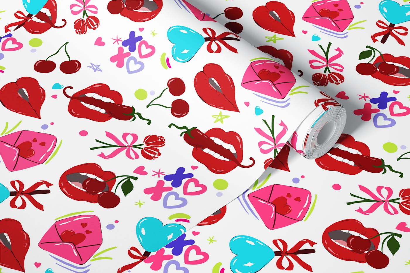 Romantic Pop Art wallpaper roll