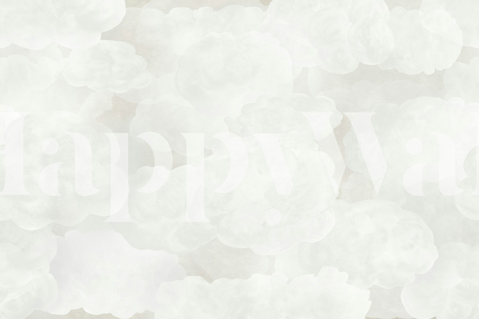 Ταπετσαρία Dreamy Soft Clouds σε ένα δωμάτιο