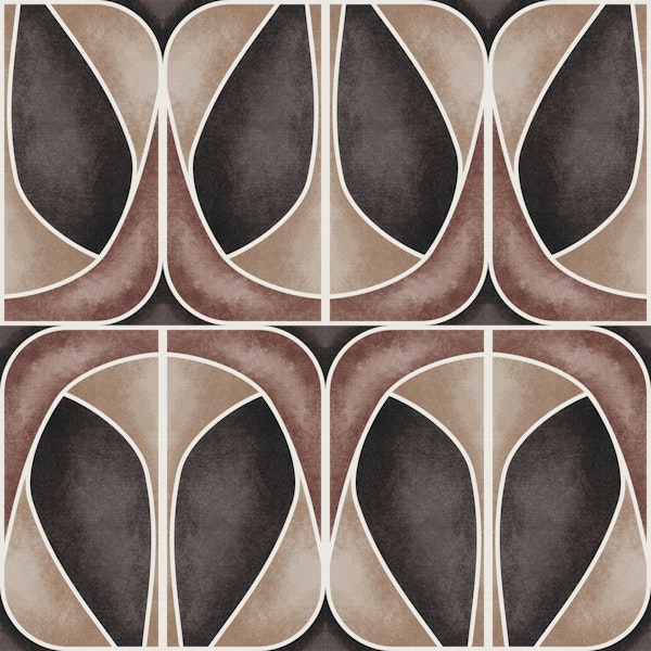 Softy Dèco Geometries - Dramatic Coffee